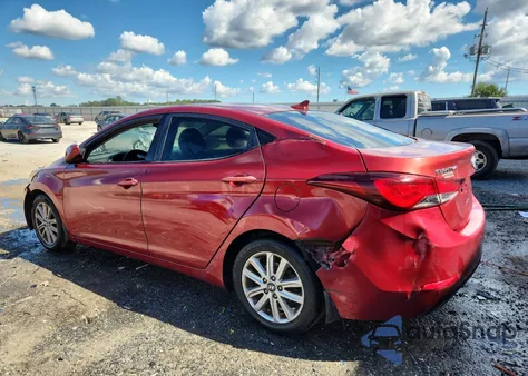 2015 Hyundai Elantra Se from USA, damaged, VIN 5NPDH4AE4FH611785